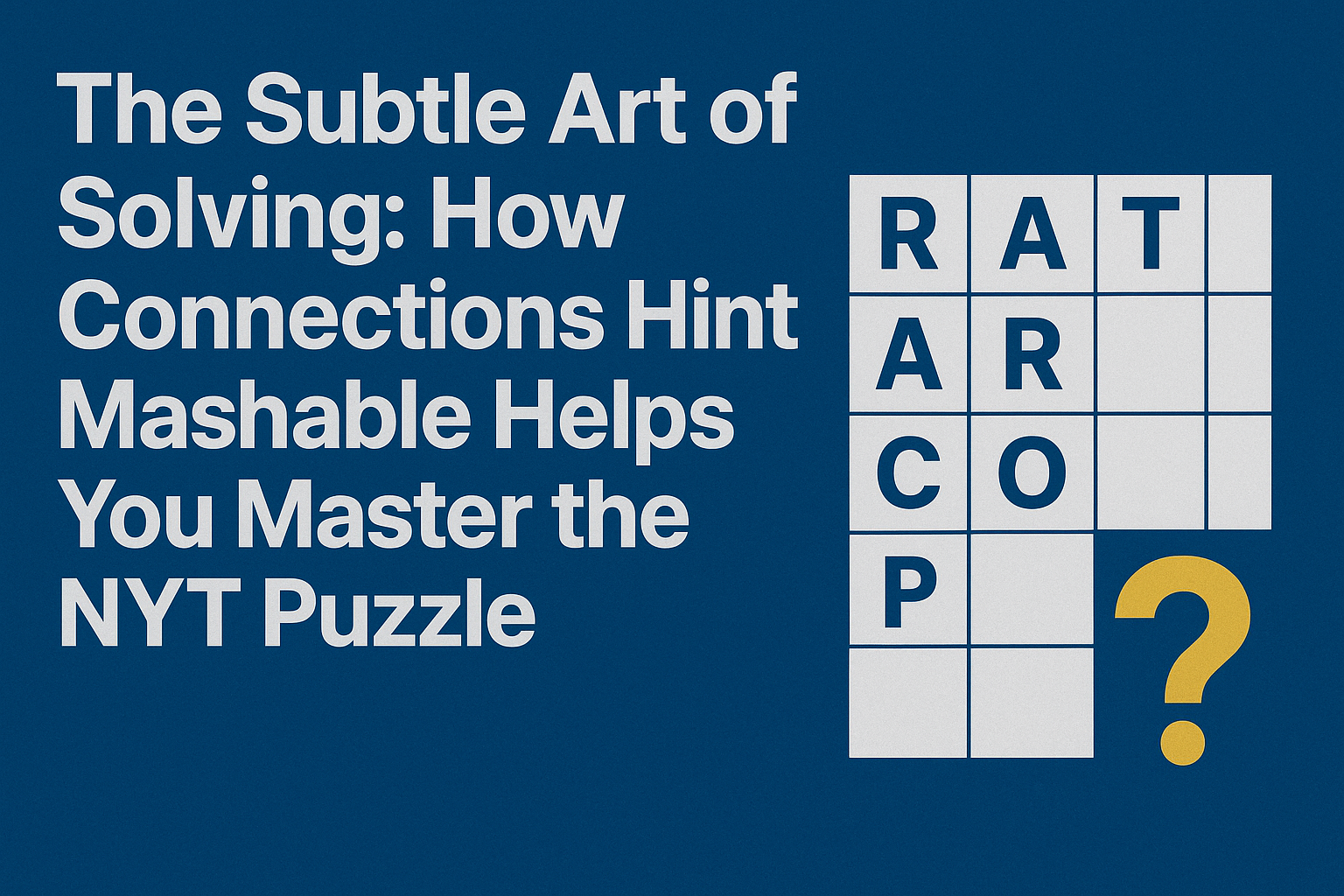 Connections Hint Mashable